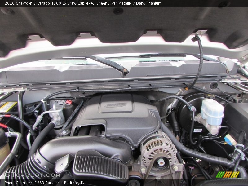 Sheer Silver Metallic / Dark Titanium 2010 Chevrolet Silverado 1500 LS Crew Cab 4x4