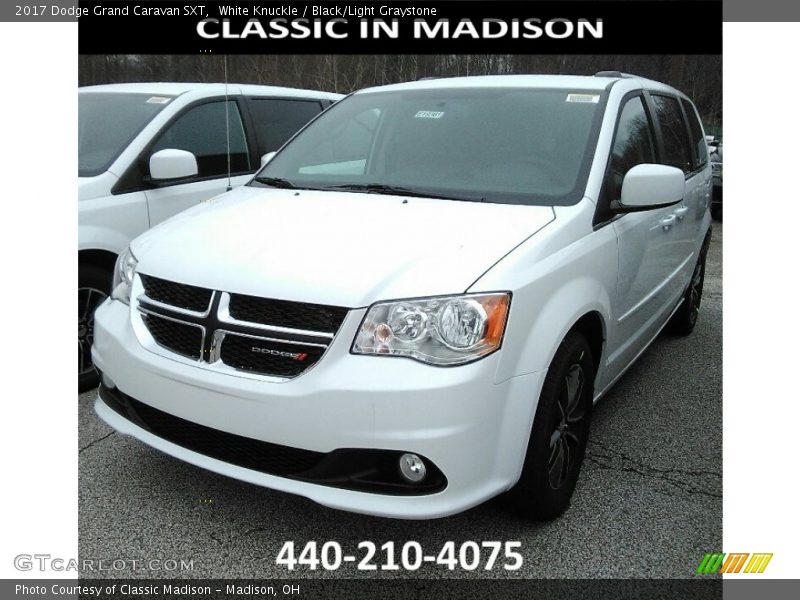 White Knuckle / Black/Light Graystone 2017 Dodge Grand Caravan SXT