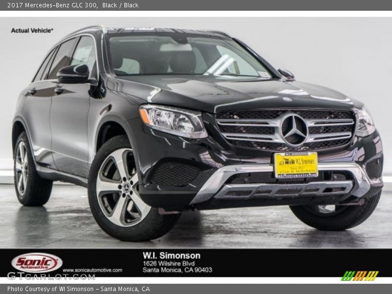 Black / Black 2017 Mercedes-Benz GLC 300