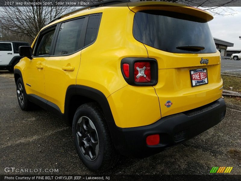 Solar Yellow / Black 2017 Jeep Renegade Sport