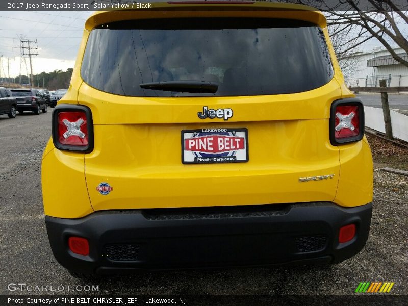 Solar Yellow / Black 2017 Jeep Renegade Sport