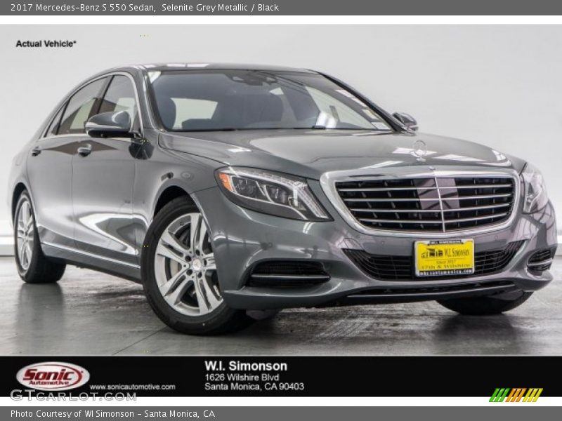 Selenite Grey Metallic / Black 2017 Mercedes-Benz S 550 Sedan