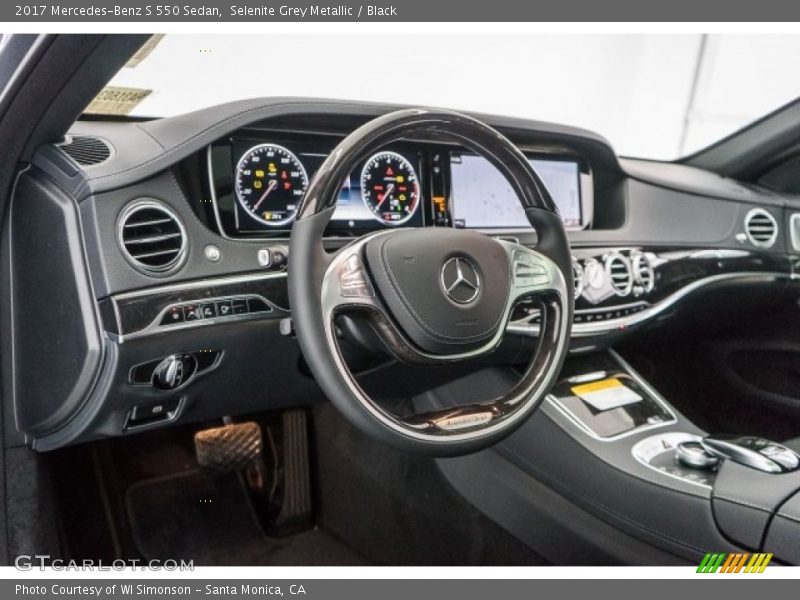 Selenite Grey Metallic / Black 2017 Mercedes-Benz S 550 Sedan