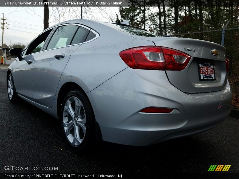 Silver Ice Metallic / Jet Black/Kalhari 2017 Chevrolet Cruze Premier