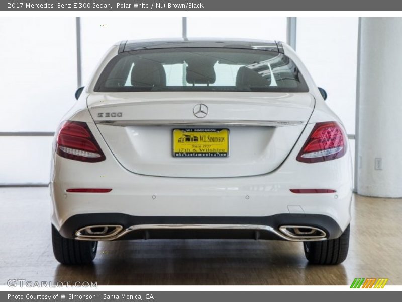 Polar White / Nut Brown/Black 2017 Mercedes-Benz E 300 Sedan