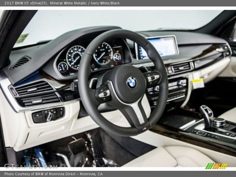 Mineral White Metallic / Ivory White/Black 2017 BMW X5 xDrive35i