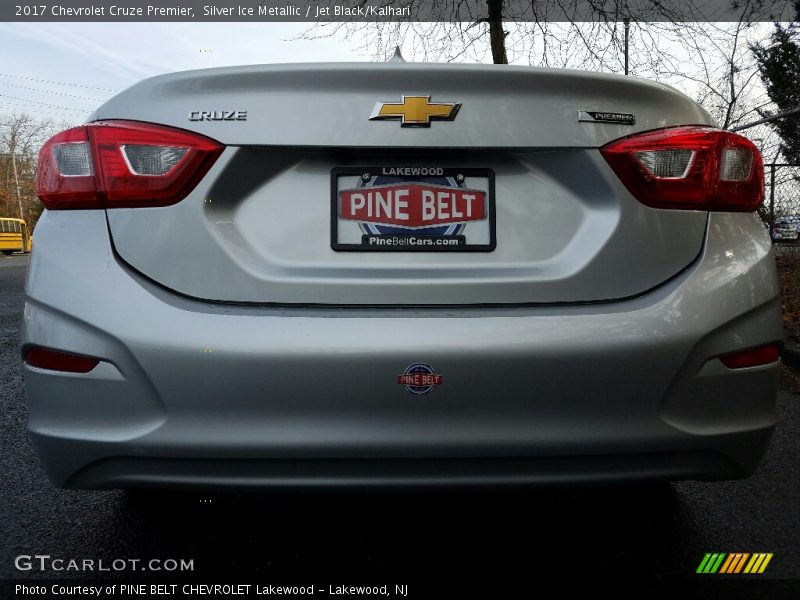 Silver Ice Metallic / Jet Black/Kalhari 2017 Chevrolet Cruze Premier