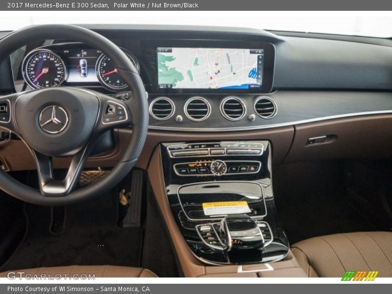 Polar White / Nut Brown/Black 2017 Mercedes-Benz E 300 Sedan