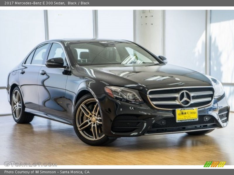 Black / Black 2017 Mercedes-Benz E 300 Sedan