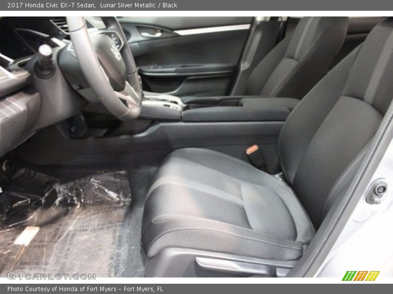 Lunar Silver Metallic / Black 2017 Honda Civic EX-T Sedan