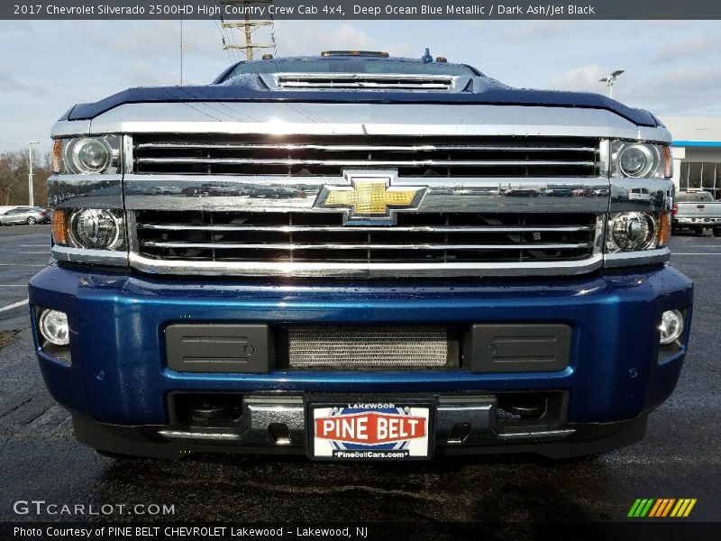 Deep Ocean Blue Metallic / Dark Ash/Jet Black 2017 Chevrolet Silverado 2500HD High Country Crew Cab 4x4