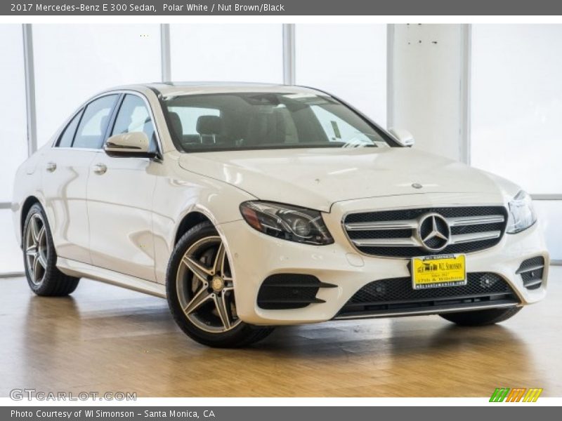 Polar White / Nut Brown/Black 2017 Mercedes-Benz E 300 Sedan