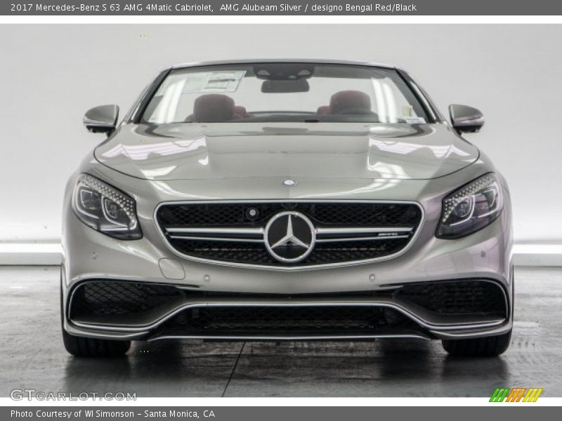 AMG Alubeam Silver / designo Bengal Red/Black 2017 Mercedes-Benz S 63 AMG 4Matic Cabriolet