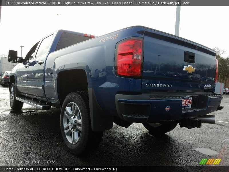 Deep Ocean Blue Metallic / Dark Ash/Jet Black 2017 Chevrolet Silverado 2500HD High Country Crew Cab 4x4