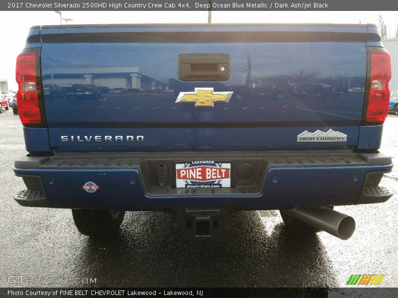 Deep Ocean Blue Metallic / Dark Ash/Jet Black 2017 Chevrolet Silverado 2500HD High Country Crew Cab 4x4