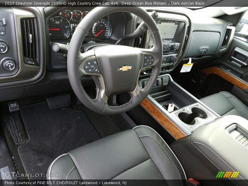 Deep Ocean Blue Metallic / Dark Ash/Jet Black 2017 Chevrolet Silverado 2500HD High Country Crew Cab 4x4