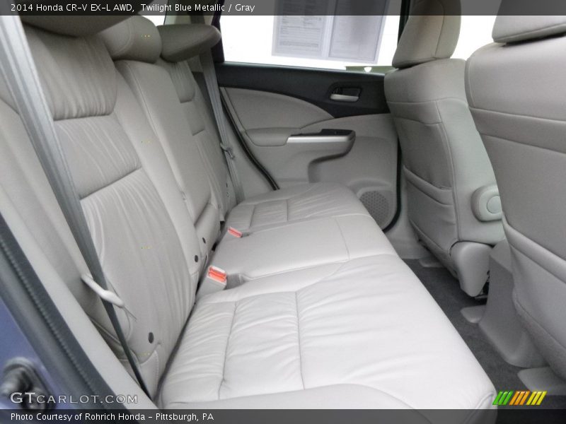 Twilight Blue Metallic / Gray 2014 Honda CR-V EX-L AWD