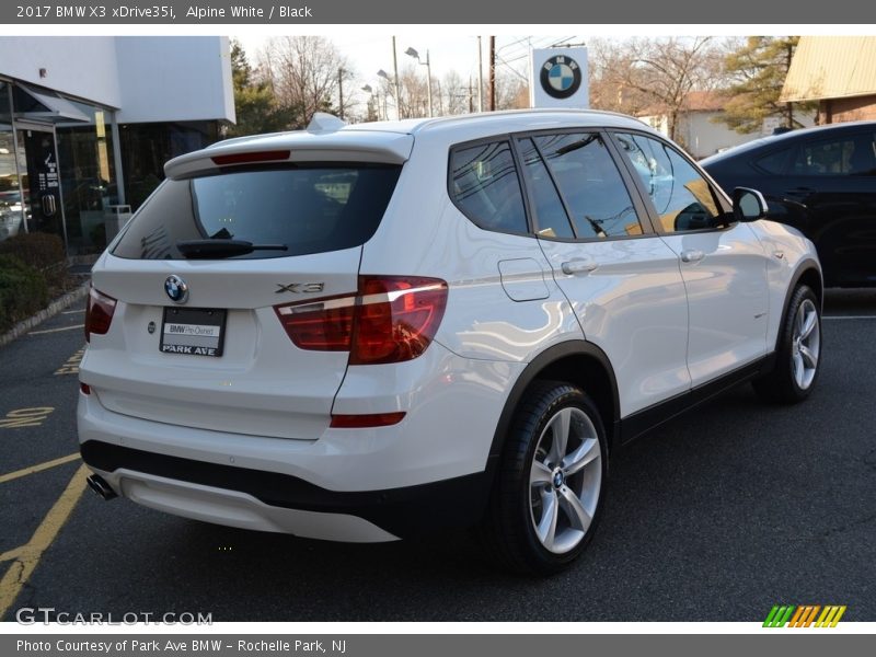 Alpine White / Black 2017 BMW X3 xDrive35i