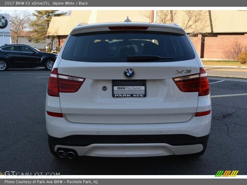 Alpine White / Black 2017 BMW X3 xDrive35i