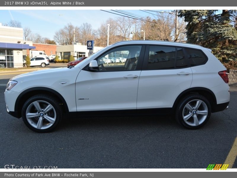 Alpine White / Black 2017 BMW X3 xDrive35i