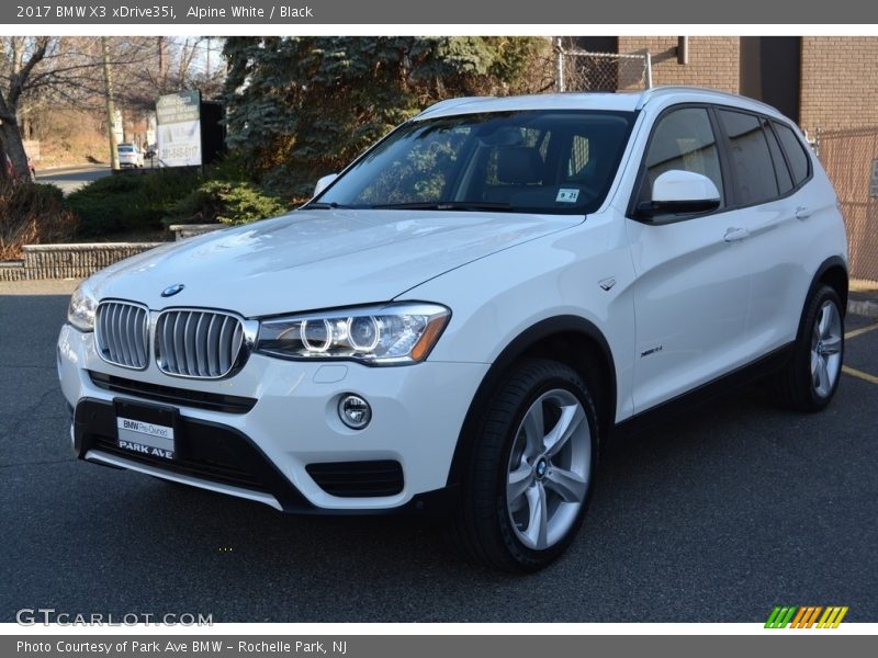 Alpine White / Black 2017 BMW X3 xDrive35i