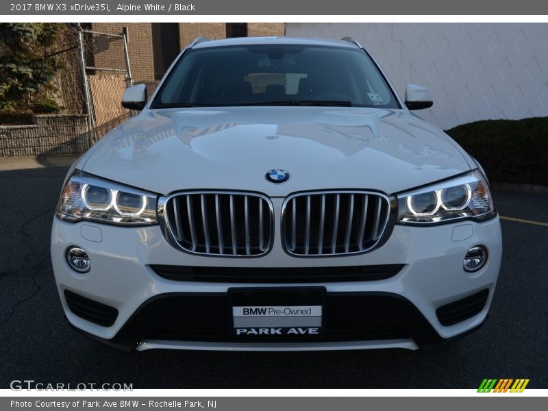 Alpine White / Black 2017 BMW X3 xDrive35i