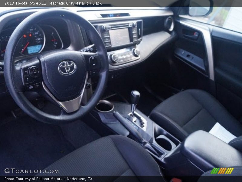 Magnetic Gray Metallic / Black 2013 Toyota RAV4 XLE