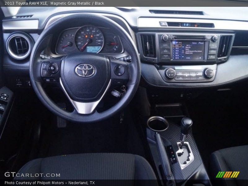 Magnetic Gray Metallic / Black 2013 Toyota RAV4 XLE