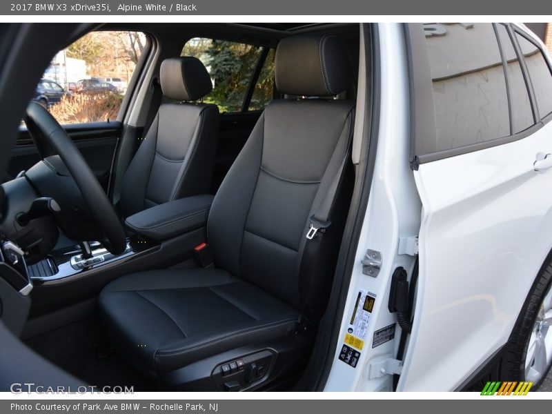 Alpine White / Black 2017 BMW X3 xDrive35i