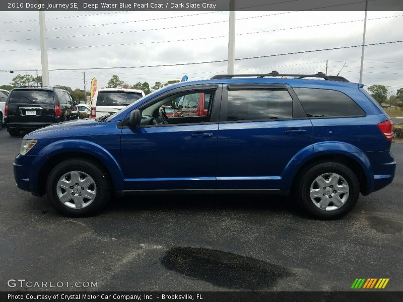 Deep Water Blue Pearl Coat / Dark Slate Gray 2010 Dodge Journey SE