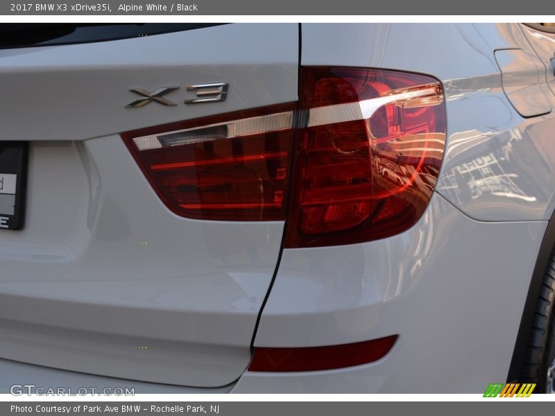 Alpine White / Black 2017 BMW X3 xDrive35i
