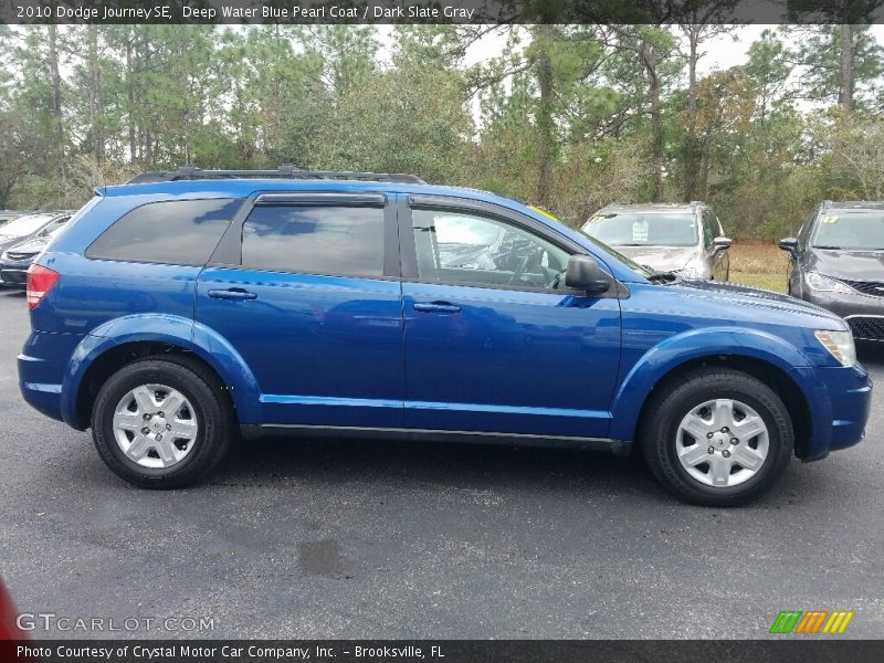 Deep Water Blue Pearl Coat / Dark Slate Gray 2010 Dodge Journey SE