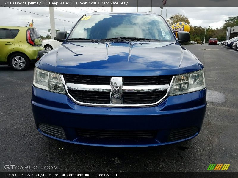 Deep Water Blue Pearl Coat / Dark Slate Gray 2010 Dodge Journey SE