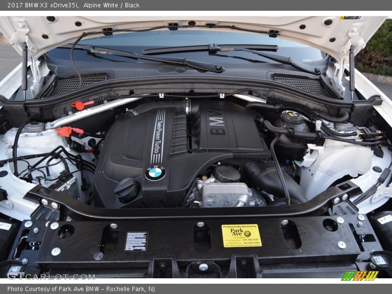 Alpine White / Black 2017 BMW X3 xDrive35i