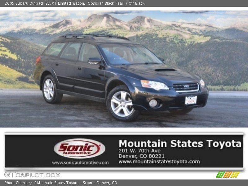 Obsidian Black Pearl / Off Black 2005 Subaru Outback 2.5XT Limited Wagon