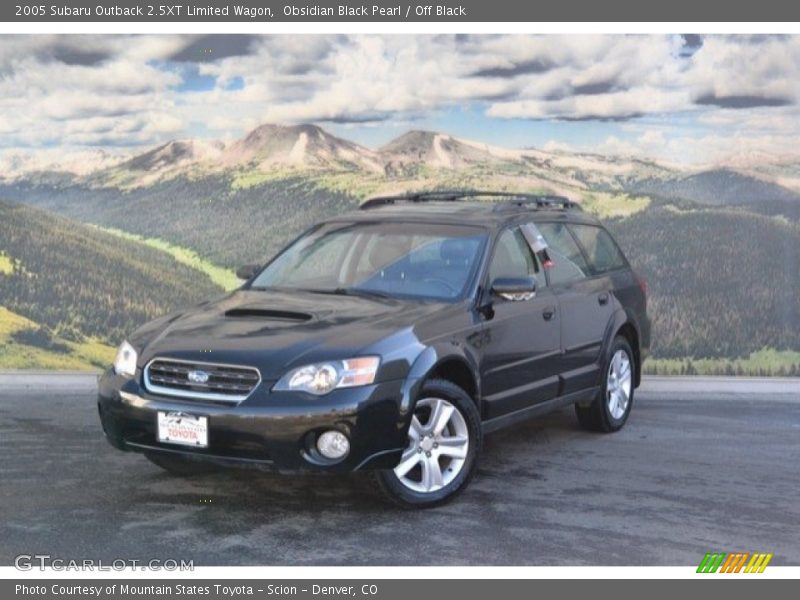 Obsidian Black Pearl / Off Black 2005 Subaru Outback 2.5XT Limited Wagon