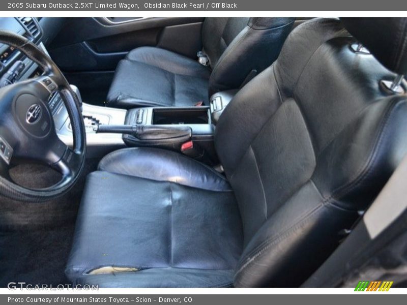 Obsidian Black Pearl / Off Black 2005 Subaru Outback 2.5XT Limited Wagon