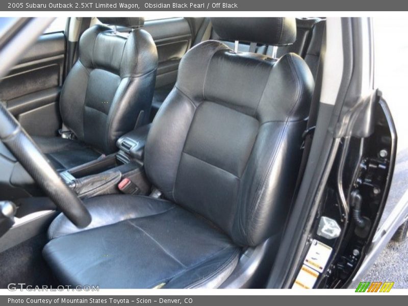 Obsidian Black Pearl / Off Black 2005 Subaru Outback 2.5XT Limited Wagon