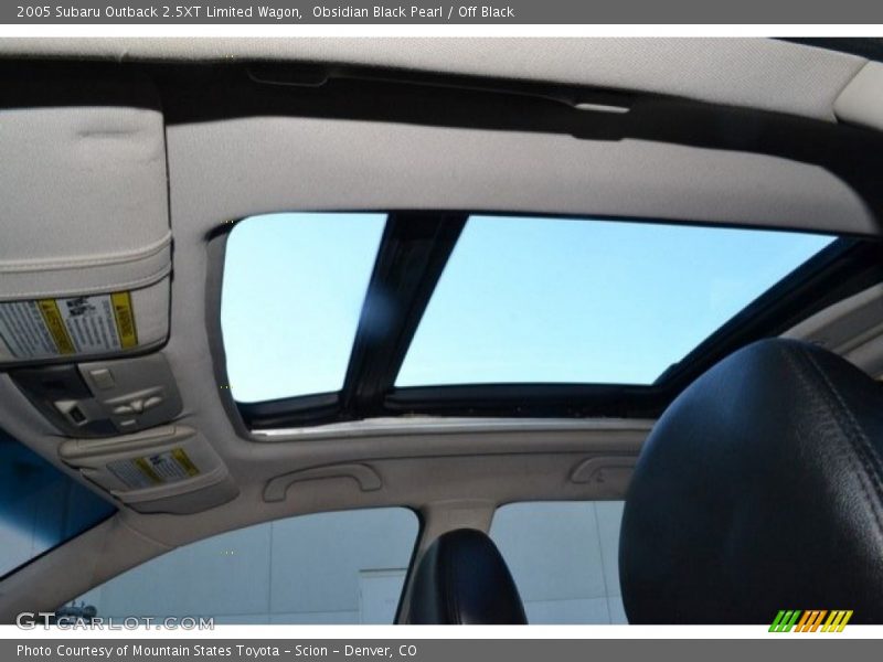 Obsidian Black Pearl / Off Black 2005 Subaru Outback 2.5XT Limited Wagon