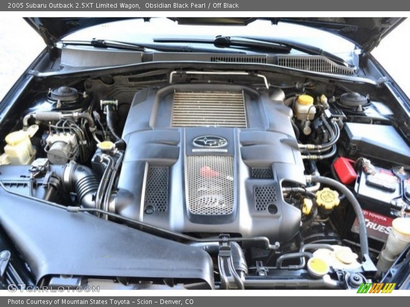 Obsidian Black Pearl / Off Black 2005 Subaru Outback 2.5XT Limited Wagon