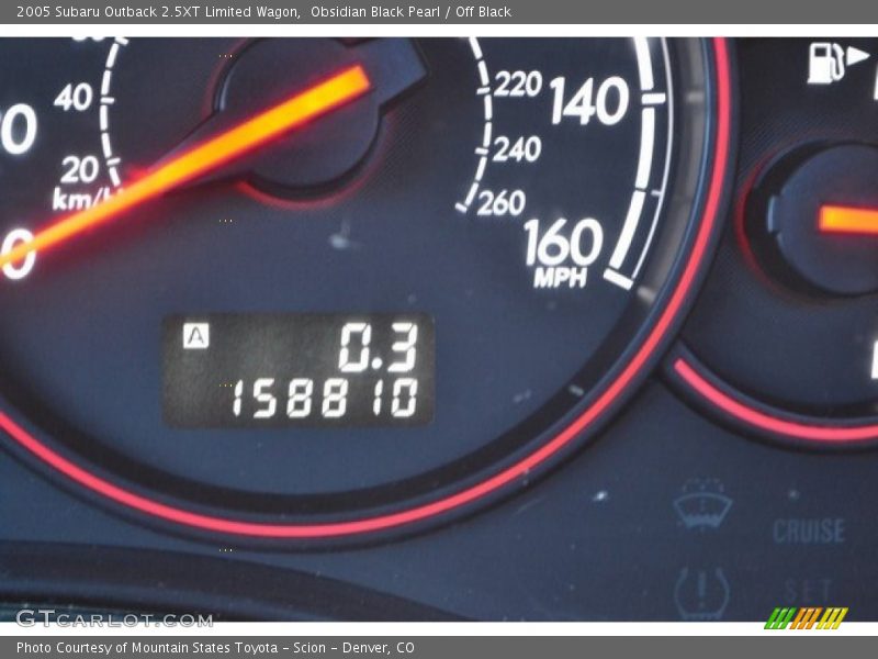 Obsidian Black Pearl / Off Black 2005 Subaru Outback 2.5XT Limited Wagon