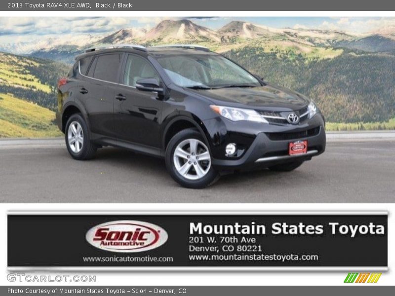 Black / Black 2013 Toyota RAV4 XLE AWD