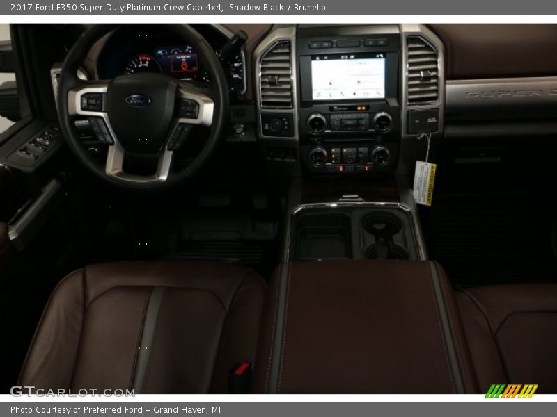 Shadow Black / Brunello 2017 Ford F350 Super Duty Platinum Crew Cab 4x4