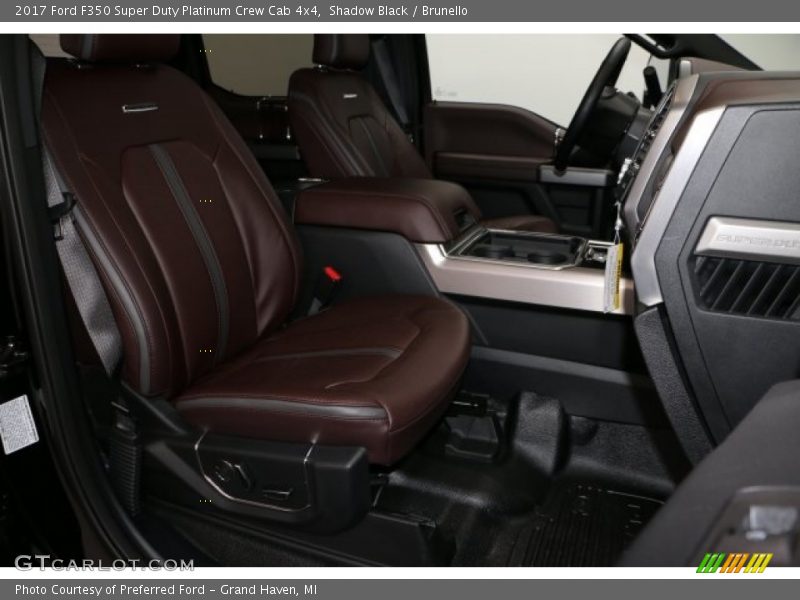 Front Seat of 2017 F350 Super Duty Platinum Crew Cab 4x4