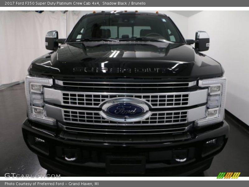 Shadow Black / Brunello 2017 Ford F350 Super Duty Platinum Crew Cab 4x4