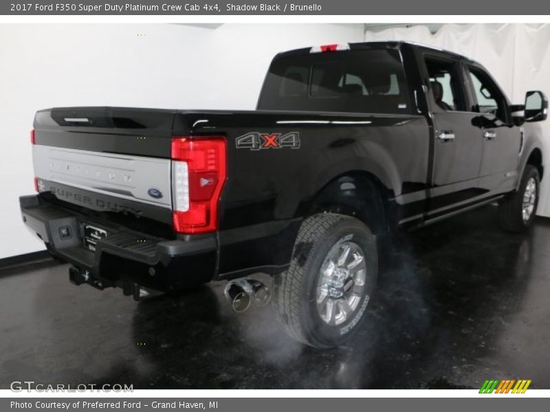 Shadow Black / Brunello 2017 Ford F350 Super Duty Platinum Crew Cab 4x4