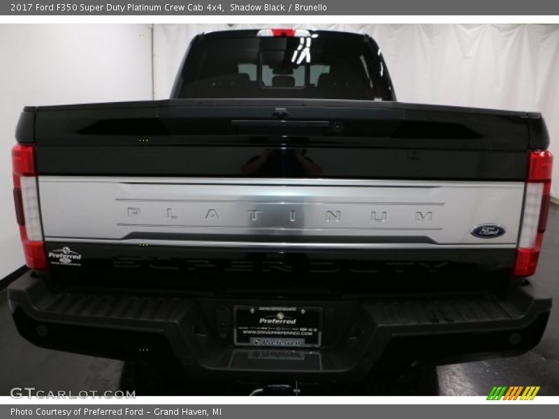 Shadow Black / Brunello 2017 Ford F350 Super Duty Platinum Crew Cab 4x4