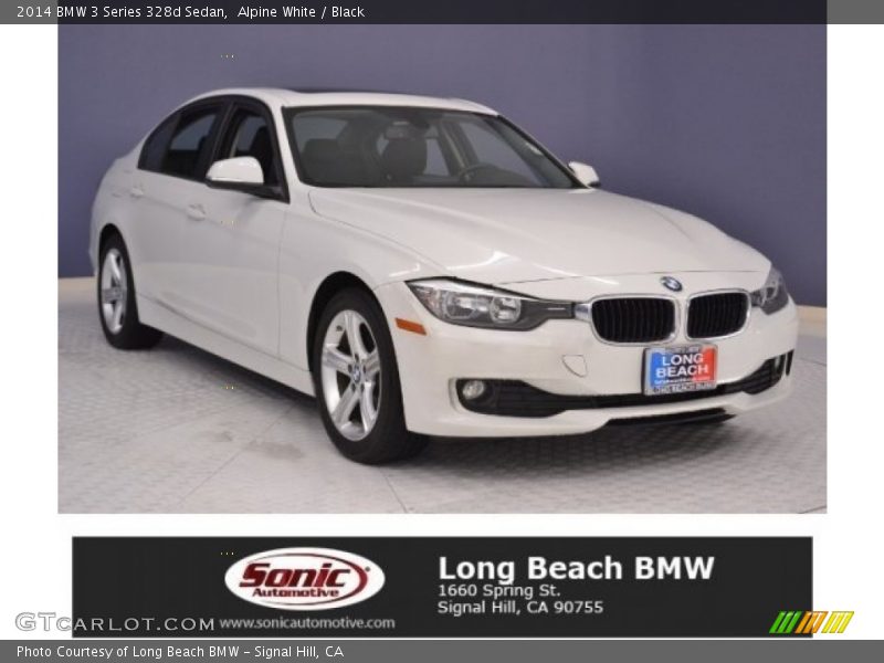Alpine White / Black 2014 BMW 3 Series 328d Sedan