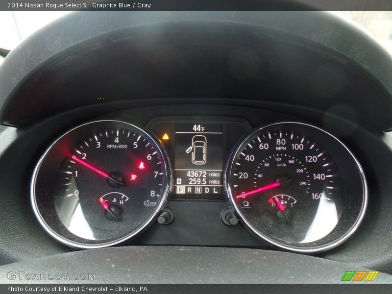Graphite Blue / Gray 2014 Nissan Rogue Select S