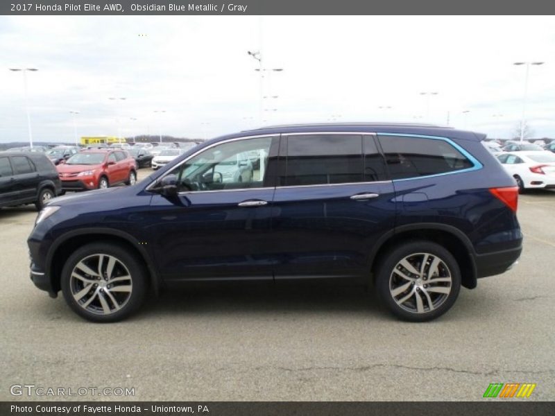  2017 Pilot Elite AWD Obsidian Blue Metallic